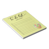 Lentebloemen Script Takenlijst Checkbox Notitieblok (Schuin)