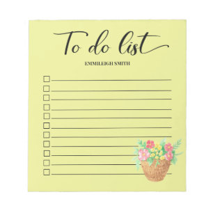 Lentebloemen Script Takenlijst Checkbox Notitieblok