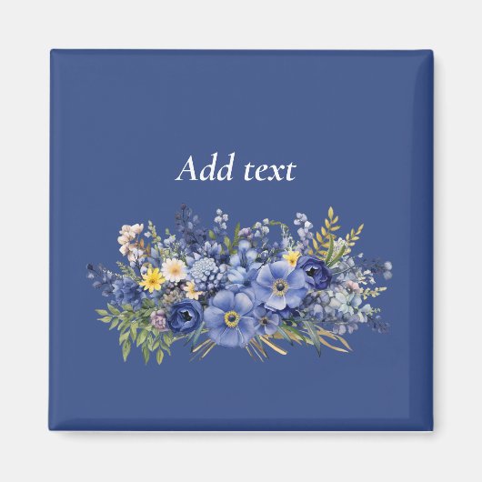 Lentebloemen, SJABLOON, Magneet (Voorkant)