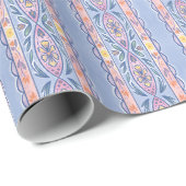 Lentebloemen Streep Cadeaupapier (Rol Hoek)