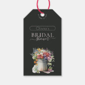 Lentebloemen Vaas Bruidsfeest Cadeaulabel (Voorkant)