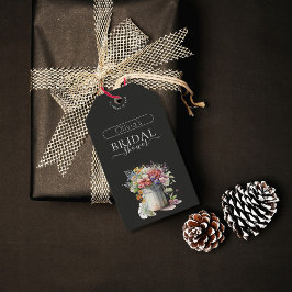 Lentebloemen Vaas Bruidsfeest Cadeaulabel