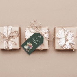 Lentebloemen Vaas Bruidsfeestje Cadeaulabel