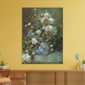 Lentebloemen van Pierre Renoir, Bloemen in een Vaa Canvas Afdruk (Insitu (Woonkamer))