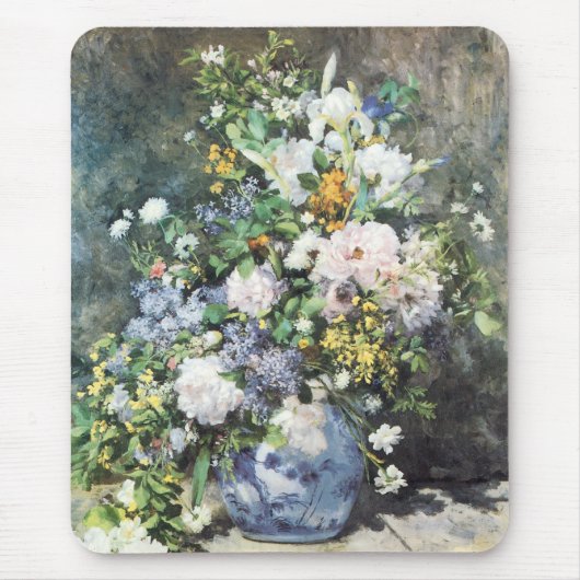Lentebloemen van Pierre Renoir, Bloemen in een Vaa Muismat (Voorkant)