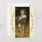 Lentebloemen van William Bouguereau Briefkaart (Voorkant / Achterkant)