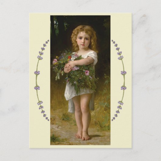 Lentebloemen van William Bouguereau Briefkaart (Voorkant)