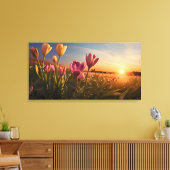 Lentebloemen voor Valentijnsdag Canvas Afdruk (Insitu (Woonkamer))