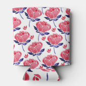 Lentebloemen, waterverf naadloos patroon. blikjeskoeler (Achterkant)