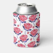 Lentebloemen, waterverf naadloos patroon. blikjeskoeler (Blikje Achterkant)