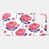 Lentebloemen, waterverf naadloos patroon. Case-Mate iPhone case (Achterkant (horizontaal))