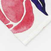 Lentebloemen, waterverf naadloos patroon. fleece deken (Hoek)