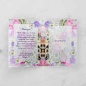 Lentebloemenboeket Christelijke vriend bedankt Kaart (Binnen)