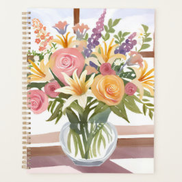 Lentebloemenboeket | Mooie bloemen waterverf Planner