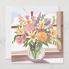 Lentebloemenboeket | Mooie bloemencard