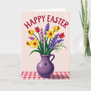 Lentebloemenboeketkaart Kaart