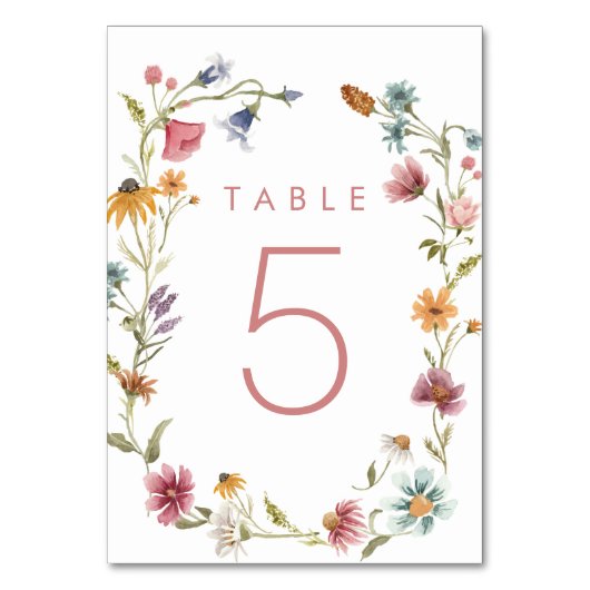 Lentebloemenfeest Bloemstuk Tafel Nummers Kaart (Achterkant)