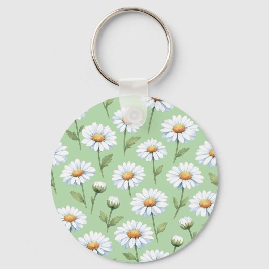 Lentebloemenpatroon Sleutelhanger (Voorkant)