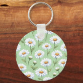 Lentebloemenpatroon Sleutelhanger (Voorkant)