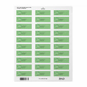 Lentebloemenslinger adreslabel etiket (Full Sheet)