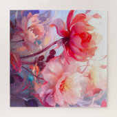 Lentebloementuin Aquarel Legpuzzel (Horizontaal)