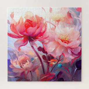 Lentebloementuin Aquarel Legpuzzel