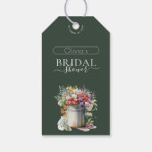 Lentebloemenvaas Bruidsdouche Romantisch Cadeaulabel (Achterkant)