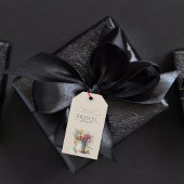 Lentebloemenvaas Bruidsfeest Cadeaulabel