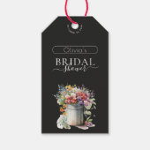 Lentebloemenvaas Bruidsfeest Cadeaulabel (Voorkant)