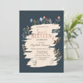 Lentebloemenweide Sweet 16 Kaart (Staand voorkant)