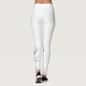 Lentebloemige Giraffe Leggings (Achterkant)