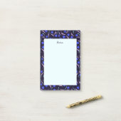 Lentebloempatroon Post-it® Notes (Op bureau)