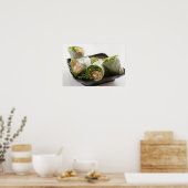 Lentebloemrollen Poster (Keuken)