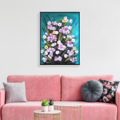 Lentebloemschilderij van Alfred Fox Canvas Afdruk (Insitu (Woonkamer))