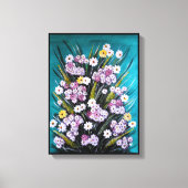 Lentebloemschilderij van Alfred Fox Canvas Afdruk (Voorkant)