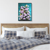 Lentebloemschilderij van Alfred Fox Canvas Afdruk (Insitu (Slaapkamer))