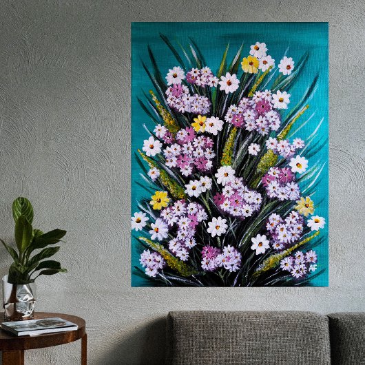 Lentebloemschilderij van Alfred Fox Canvas Afdruk