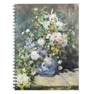 Lentebloemstuk door Pierre Renoir, Vintage Bloemen Notitieboek