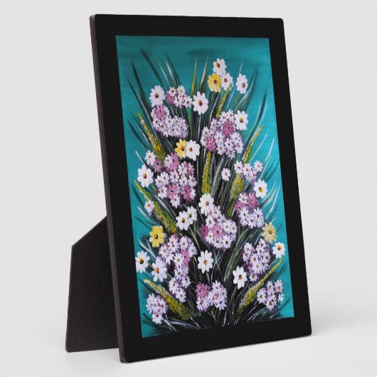 Lentebloemstuk Schilderij van Alfred Fox Fotoplaat (Zijkant)
