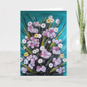 Lentebloemstuk Schilderij van Alfred Fox Kaart (Voorkant)