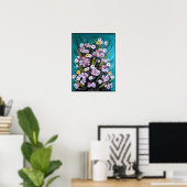 Lentebloemstuk Schilderij van Alfred Fox Poster (Thuiskantoor)