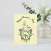 Lentebloemstuk voor Moederdag Briefkaart (Staand voorkant)