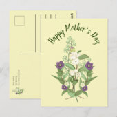 Lentebloemstuk voor Moederdag Briefkaart (Voorkant / Achterkant)