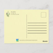 Lentebloemstuk voor Moederdag Briefkaart (Achterkant)