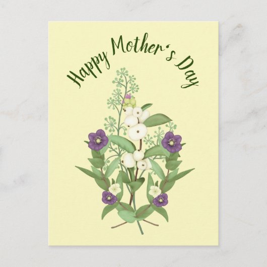 Lentebloemstuk voor Moederdag Briefkaart (Voorkant)
