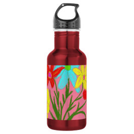 Lentebloemstuk Waterfles