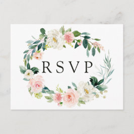 Lentebloesem bloemengran wedding RSVP-ansichtkaart Uitnodiging Briefkaart