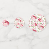 Lentebloesem Bloemige Bruiloftsshower Confetti (Achterkanten)