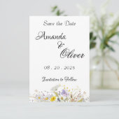 Lentebloesem Bruiloft Save The Date (Staand voorkant)