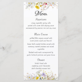 Lentebloesem Bruiloftsmenu Menu